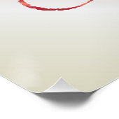 Weihnachtswein Poster (Ecke)