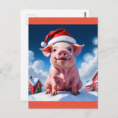 Weihnachtswein Postkarte (Vorne/Hinten)