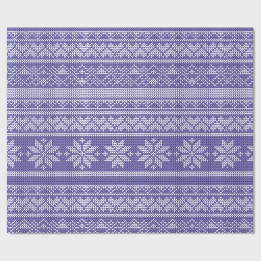 Weihnachtswein Strick Sweater Weihnachtsfeiertag Geschenkpapier (Flach)