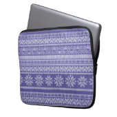 Weihnachtswein Strick Sweater Weihnachtsfeiertag Laptopschutzhülle (Vorderseite Links)