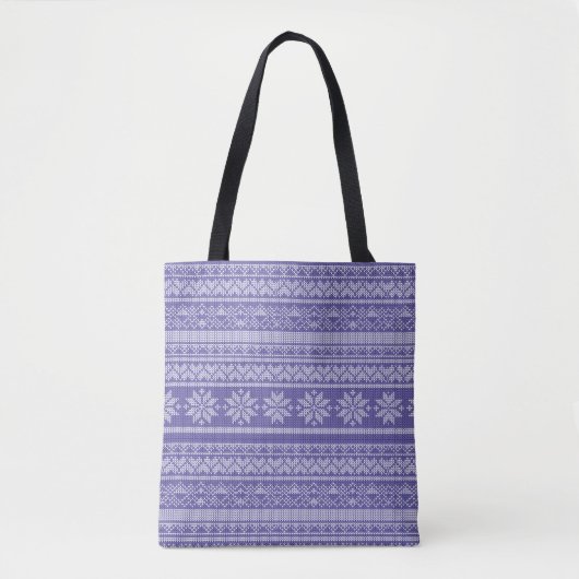 Weihnachtswein Strick Sweater Weihnachtsfeiertag Tasche (Vorderseite)