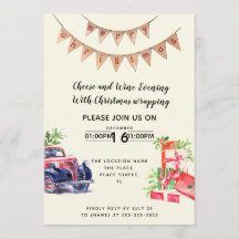 Weihnachtswein und Käse Spendenveranstaltung