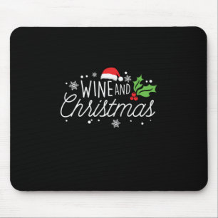Weihnachtswein und Weihnachten Mousepad
