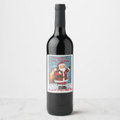 Weihnachtswein Weinetikett (Vorderseite)