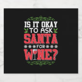 Weihnachtsweinangebot Schaumweinetikett (Einzelnes Label)