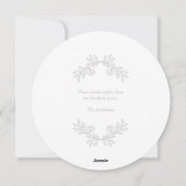 Weihnachtsweine im Winter Weiße Weihnachtskarte Feiertagskarte (Rückseite)