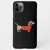 Weihnachtsweiner-Dackel Dackel in Hund iPhone Hülle (Rückseite)