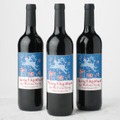 Weihnachtsweinetiketten Weinetikett (Flaschen)