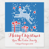 Weihnachtsweinetiketten Weinetikett (Einzelnes Label)