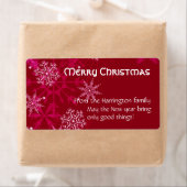 Weihnachtsweinmarke Rot und Weiß (Insitu)