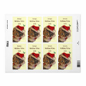 Weihnachtsweinmarke Santa Kitty (Vorne)