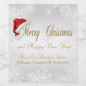 Weihnachtsweinmarken Weinetikett (Einzelnes Label)