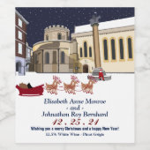 Weihnachtsweinsiegel in London Weinetikett (Einzelnes Label)