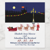 Weihnachtsweinsiegel in Madrid Weinetikett (Einzelnes Label)