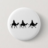 Weihnachtsweise-Silhouette Button (Vorderseite)