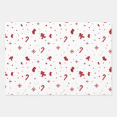 Weihnachtsweiß Geschenkpapier Set (Vorderseite 2)