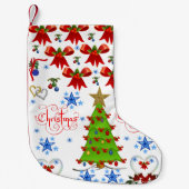 Weihnachtsweiß Strumpf Kleiner Weihnachtsstrumpf (Vorderseite)