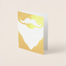 Weihnachtsweiße Bart Goldkarte