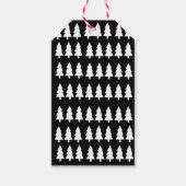 Weihnachtsweiße Bäume Gift Tags Geschenkanhänger (Vorderseite)