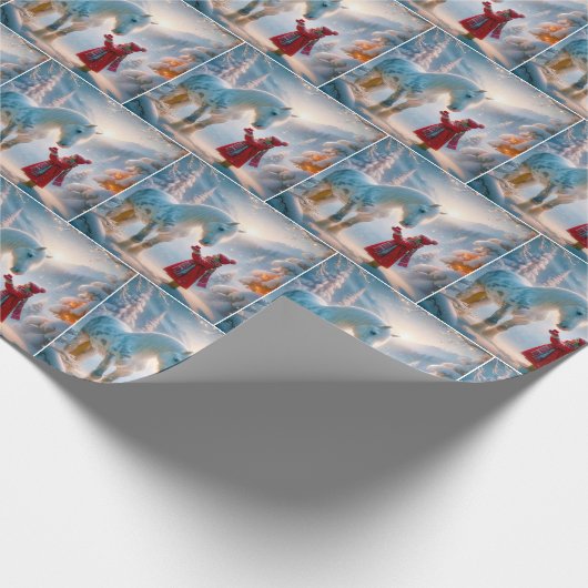 Weihnachtsweiße Dappling Geschenkpapier (Ecke)