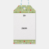 Weihnachtsweiße Elefant Geschenkanhänger (Rückseite)