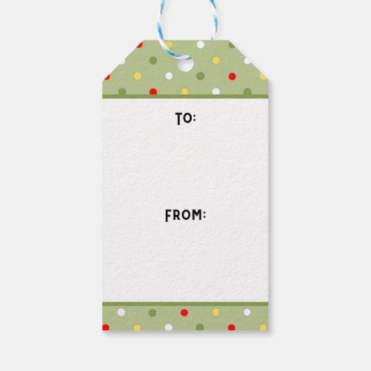 Weihnachtsweiße Elefant Geschenkanhänger (Rückseite)