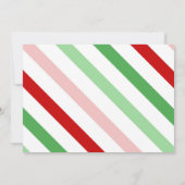 Weihnachtsweiße Elefant-Party Einladung (Rückseite)