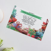 Weihnachtsweiße Elefant-Party Einladung