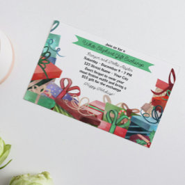 Weihnachtsweiße Elefant-Party Einladung