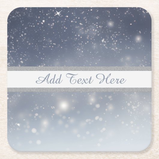 Weihnachtsweiße Schneeflocken Rechteckiger Pappuntersetzer (Vorderseite)