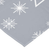 Weihnachtsweiße Schneeflocken Weihnachtsbäume Mode Tischdecke (Schrägansicht)