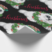 Weihnachtsweiße Siegel, festliches arktisches Tier Geschenkpapier (Ecke)