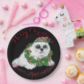 Weihnachtsweiße Siegel, festliches arktisches Tier Pappteller (Party)