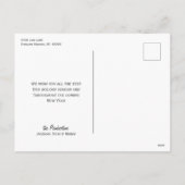 Weihnachtsweiße Silhouette Feiertagspostkarte (Rückseite)