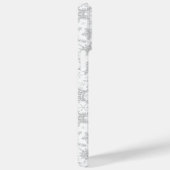 Weihnachtsweiße und Silbergraue Schneeflocken Case-Mate iPhone Hülle (Rückseite / Rechts)