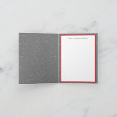 Weihnachtsweißelfant hinzufügen feiertagskarte (Innenseite)