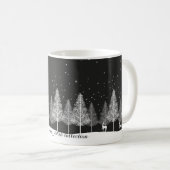 Weihnachtsweißer Becher Kaffeetasse (VorderseiteRechts)