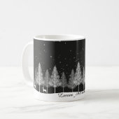 Weihnachtsweißer Becher Kaffeetasse (Vorderseite Links)
