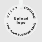 Weihnachtsweißer Circle Acrylschmuck Ornament (Rückseite)