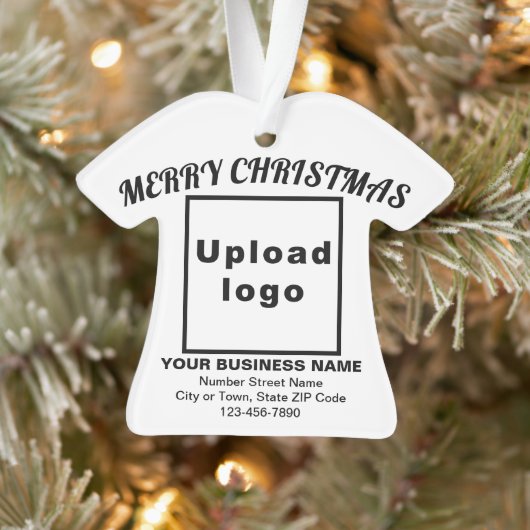 Weihnachtsweißer T - Shirt Form Acryl Ornament (Baum)