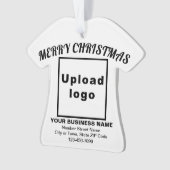 Weihnachtsweißer T - Shirt Form Acryl Ornament (Vorderseite)