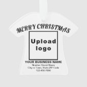 Weihnachtsweißer T - Shirt Form Acryl Ornament (Rückseite)