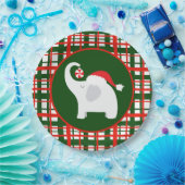 Weihnachtsweißes Elefant-Party Pappteller (Party)