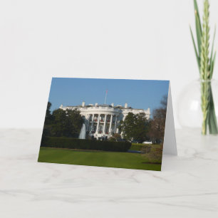 Weihnachtsweißes Haus für Feiertage Washington DC Feiertagskarte