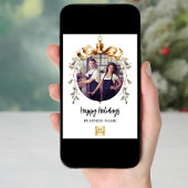 Weihnachtsweißgold-Foto Feiertagskarte