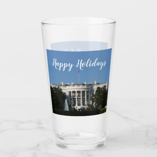 Weihnachtsweißhaus Glas (Rückseite)