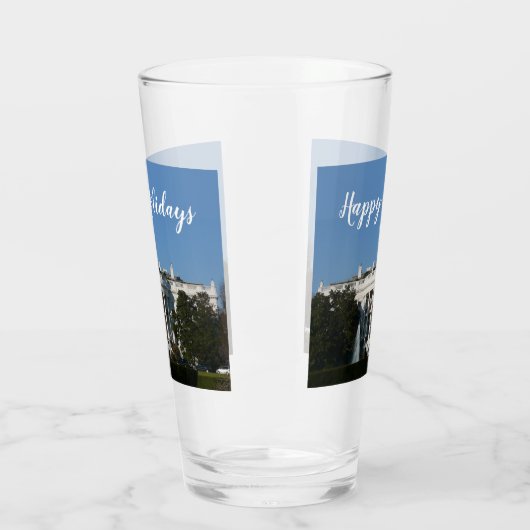 Weihnachtsweißhaus Glas (Links)