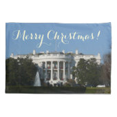 Weihnachtsweißhaus Kissenbezug (Rückseite)