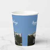 Weihnachtsweißhaus Pappbecher (Links)