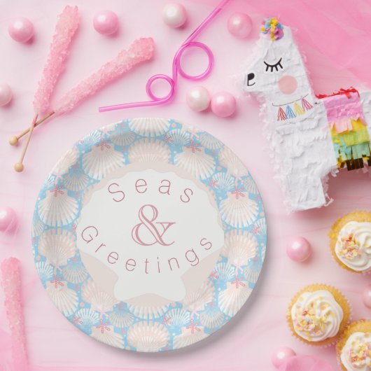 Weihnachtsweißplatten Pappteller (Party)